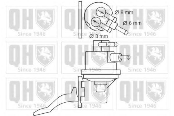 Топливный насос QUINTON HAZELL QFP237