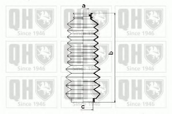 Комплект пылника, рулевое управление QUINTON HAZELL QG1138