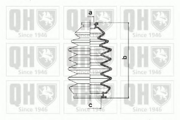 Комплект пылника, рулевое управление QUINTON HAZELL QG1252