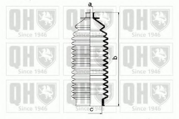 Комплект пылника, рулевое управление QUINTON HAZELL QG1337