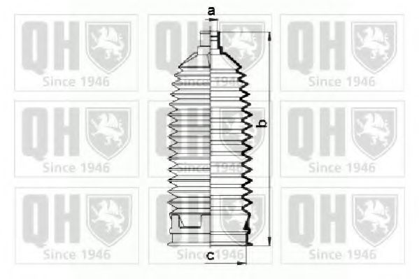Комплект пылника, рулевое управление QUINTON HAZELL QG1447