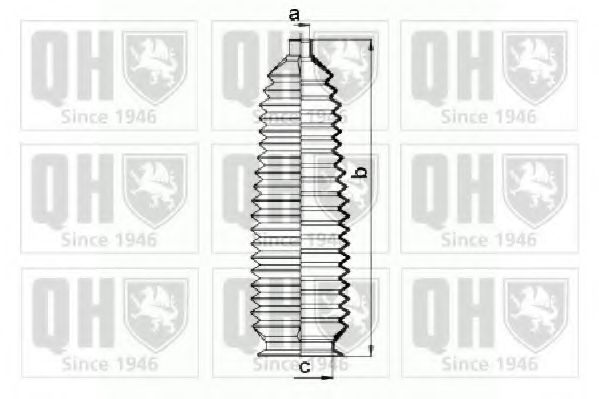 Комплект пылника, рулевое управление QUINTON HAZELL QG1461