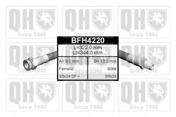 Тормозной шланг QUINTON HAZELL BFH4220