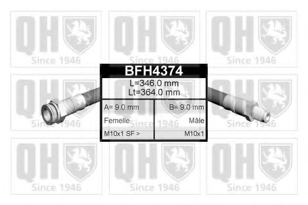 Тормозной шланг QUINTON HAZELL BFH4374