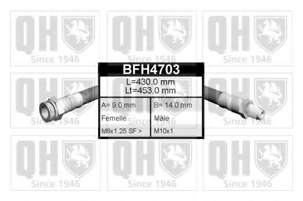 Тормозной шланг QUINTON HAZELL BFH4703