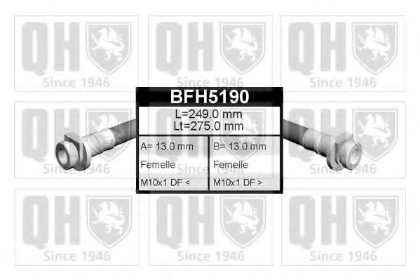 Тормозной шланг QUINTON HAZELL BFH5190