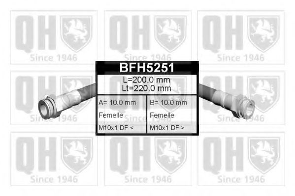 Тормозной шланг QUINTON HAZELL BFH5251