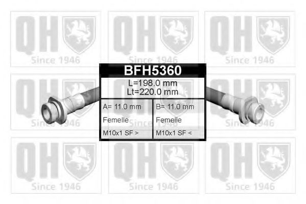 Тормозной шланг QUINTON HAZELL BFH5360
