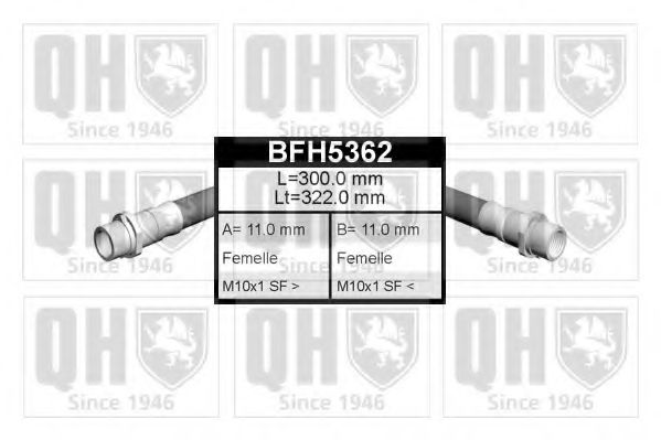 Тормозной шланг QUINTON HAZELL BFH5362