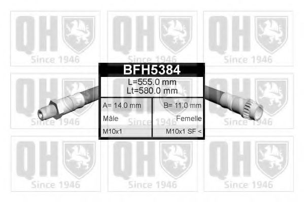 Тормозной шланг QUINTON HAZELL BFH5384