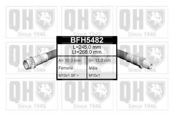 Тормозной шланг QUINTON HAZELL BFH5482