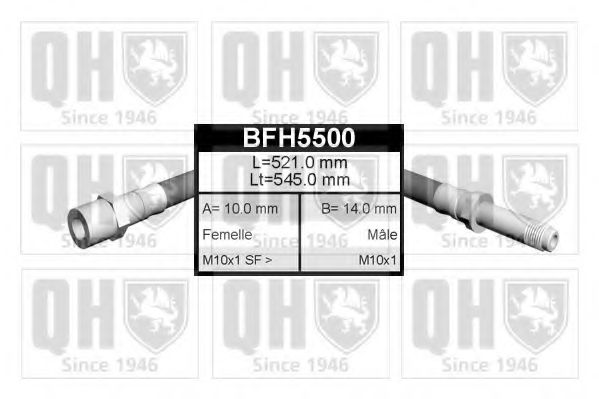 Тормозной шланг QUINTON HAZELL BFH5500