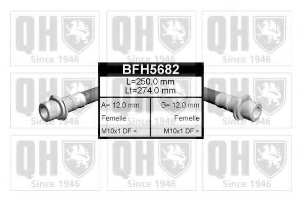 Тормозной шланг QUINTON HAZELL BFH5682