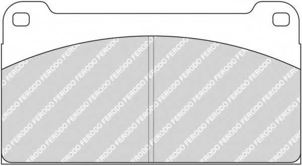 Комплект тормозных колодок, дисковый тормоз FERODO FCV959