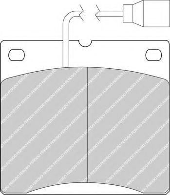 Комплект тормозных колодок, дисковый тормоз FERODO 29064