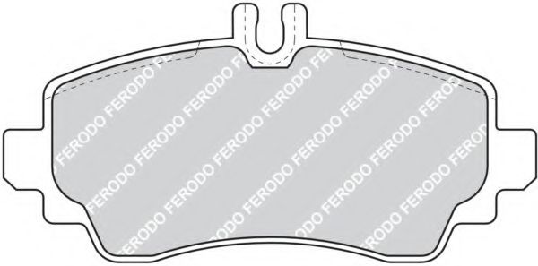Комплект тормозных колодок, дисковый тормоз FERODO FDB1357
