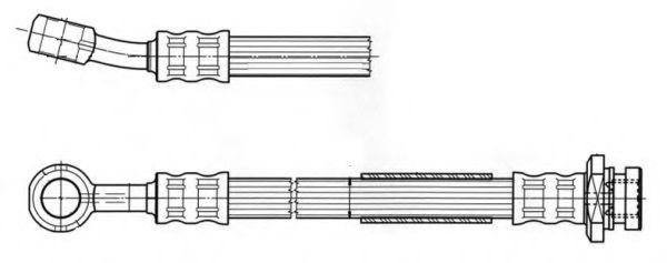 Тормозной шланг FERODO FHY2589