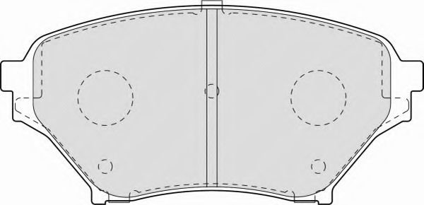Комплект тормозных колодок, дисковый тормоз FERODO FSL1600