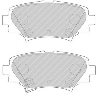 Комплект тормозных колодок, дисковый тормоз FERODO FDB4700