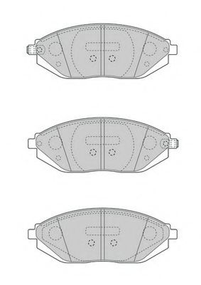 Комплект тормозных колодок, дисковый тормоз FERODO FSL4669