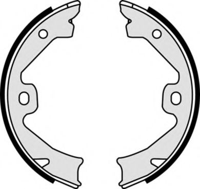 Комплект тормозных колодок, стояночная тормозная система BREMBO S 52 509