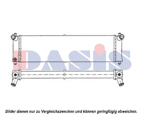 Радиатор, охлаждение двигателя AKS DASIS 170004N