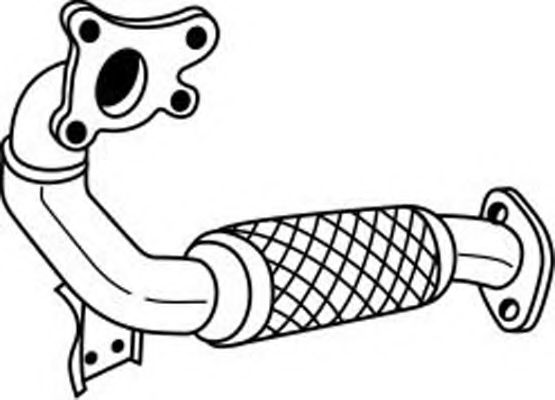 Труба выхлопного газа AKS DASIS SG34116