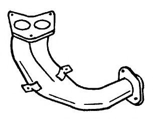 Труба выхлопного газа AKS DASIS SG38104