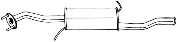 Глушитель выхлопных газов конечный AKS DASIS SG34607