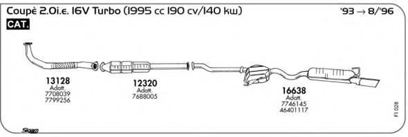 Система выпуска ОГ AKS DASIS SGFI028