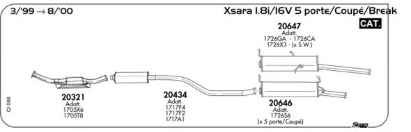 Система выпуска ОГ AKS DASIS SGCI088