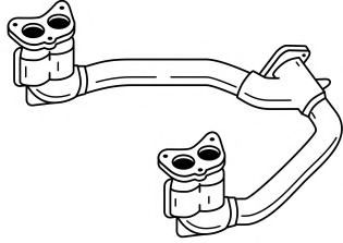 Труба выхлопного газа AKS DASIS SG75103