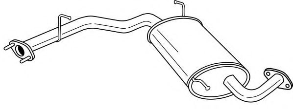 Средний глушитель выхлопных газов AKS DASIS SG74411