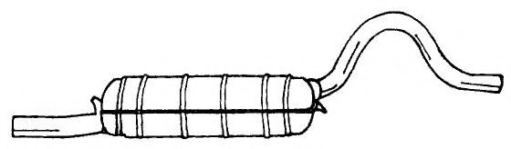 Средний глушитель выхлопных газов AKS DASIS SG12420