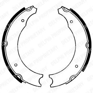 Комплект тормозных колодок DELPHI LS1103