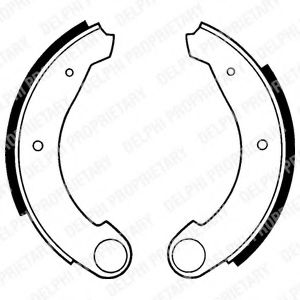 Комплект тормозных колодок DELPHI LS1159