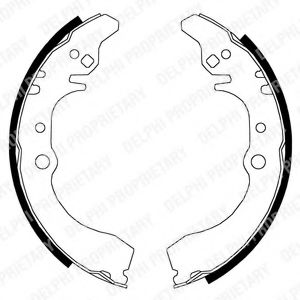 Комплект тормозных колодок DELPHI LS1823