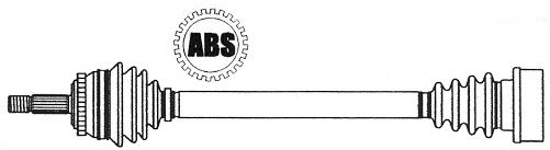 Приводной вал LÖBRO 301253