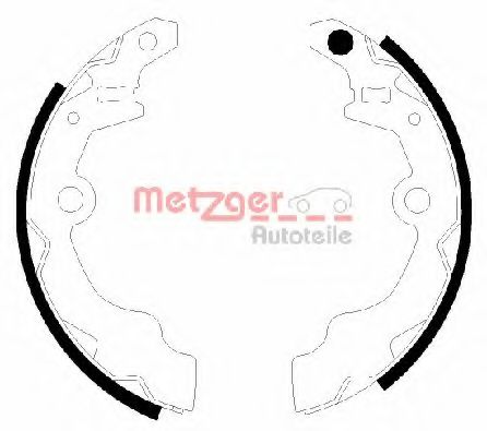 Комплект тормозных колодок METZGER MG 943