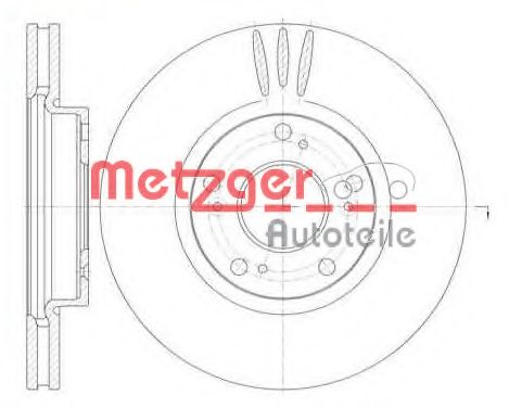 Тормозной диск METZGER 6985.10