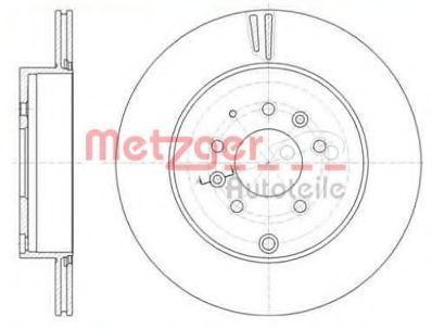 Тормозной диск METZGER 6110228