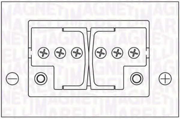 Стартерная аккумуляторная батарея; Стартерная аккумуляторная батарея MAGNETI MARELLI 067300460005
