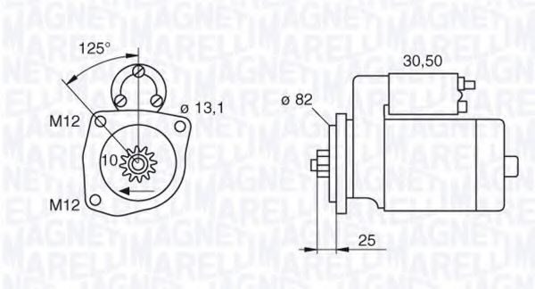 Стартер MAGNETI MARELLI 063522609010