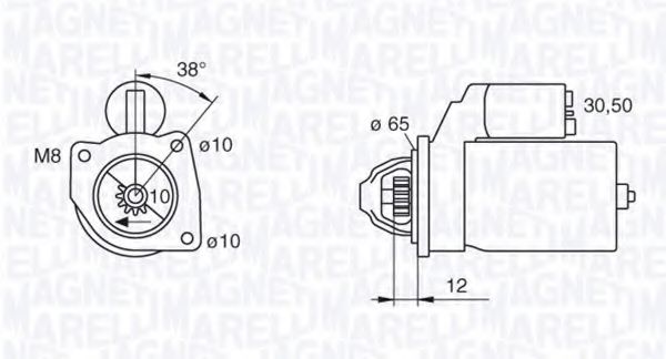 Стартер MAGNETI MARELLI 063280060010