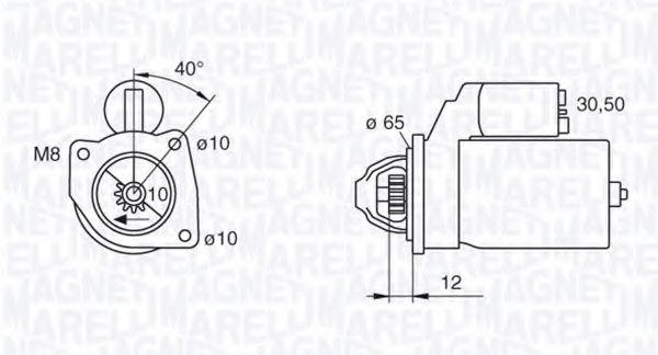 Стартер MAGNETI MARELLI 063280061010