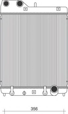 Радиатор, охлаждение двигателя MAGNETI MARELLI 350213931000