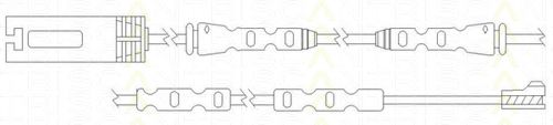 Сигнализатор, износ тормозных колодок TRISCAN 8115 11062