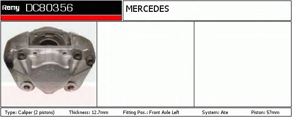 Тормозной суппорт DELCO REMY DC80356