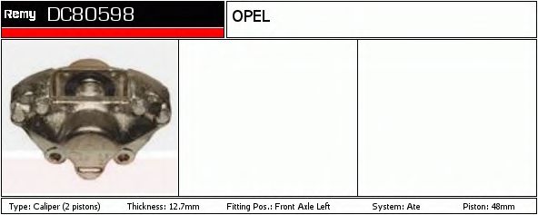 Тормозной суппорт DELCO REMY DC80598