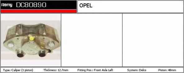 Тормозной суппорт DELCO REMY DC80890